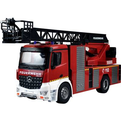 Amewi 22502 Mercedes-Benz Feuerwehr-Drehleiterfahrzeug - Lizenzfahrzeug 1:18  RC Modell-LKW 100% RtR inkl. Akku und Lade