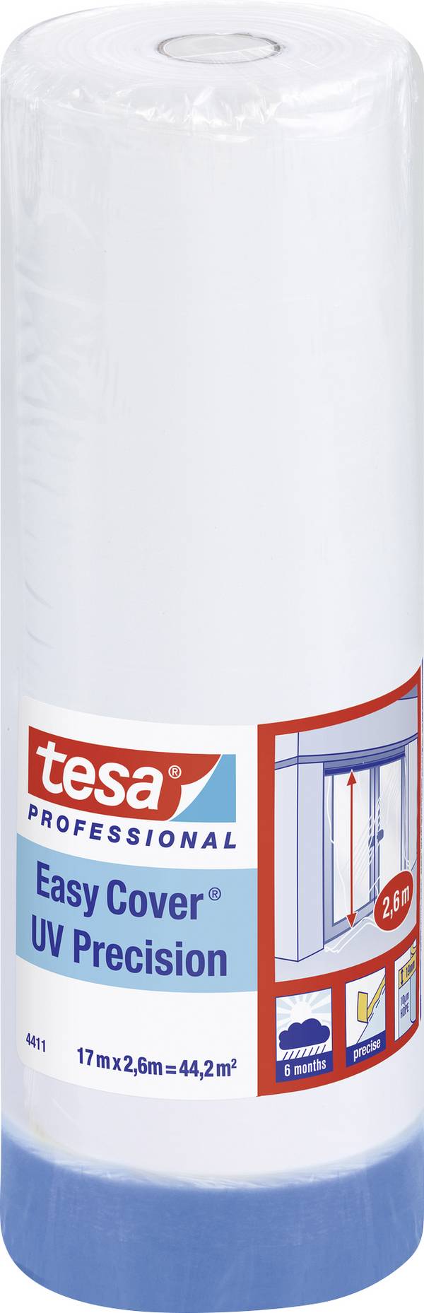 tesa  04411-00000-00 Abdeckfolie tesa Easy Cover® Blau (L x B) 17 m x 2.6 m 1 St.