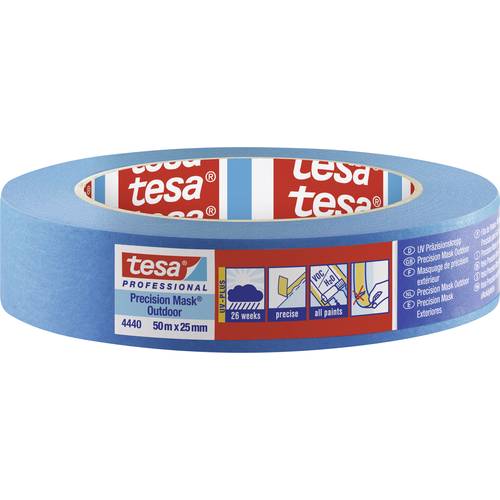 tesa PRECISION OUTDOOR 04440-00001-00 Kreppband tesa® Professional Blau (L x B) 50 m x 25 mm 1 St.