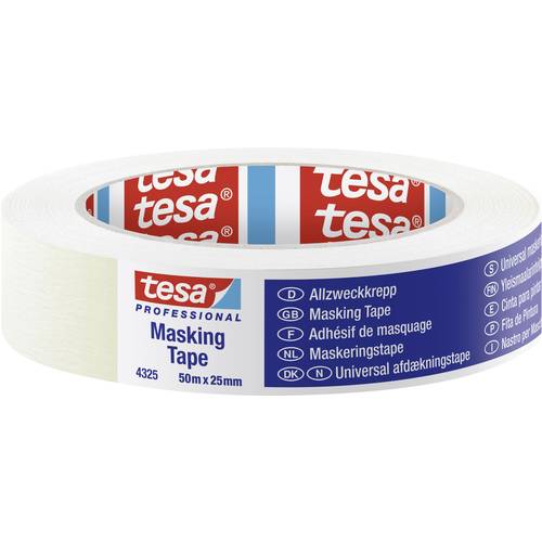 Thumbnail - tesa STANDARD 04325-00001-01 Kreppband tesa® Professional Beige (L x B) 50 m x 25 mm 1 St.