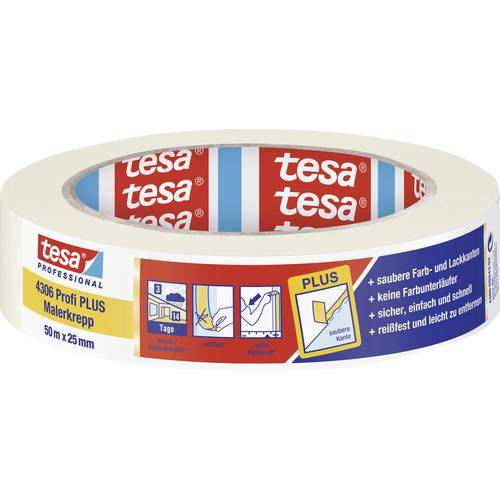 Thumbnail - tesa PREMIUM 04306-00043-02 Kreppband tesakrepp® Beige (L x B) 50 m x 25 mm 1 St.