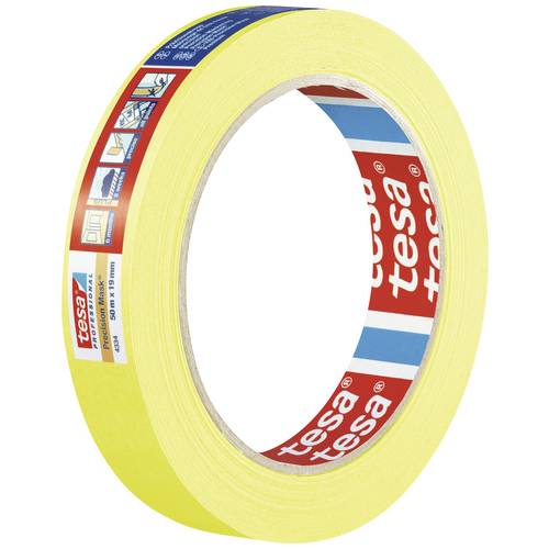 Thumbnail - tesa PRECISION 04334-00004-00 Kreppband Präzisionskrepp® Gelb (L x B) 50 m x 50 mm 1 St.