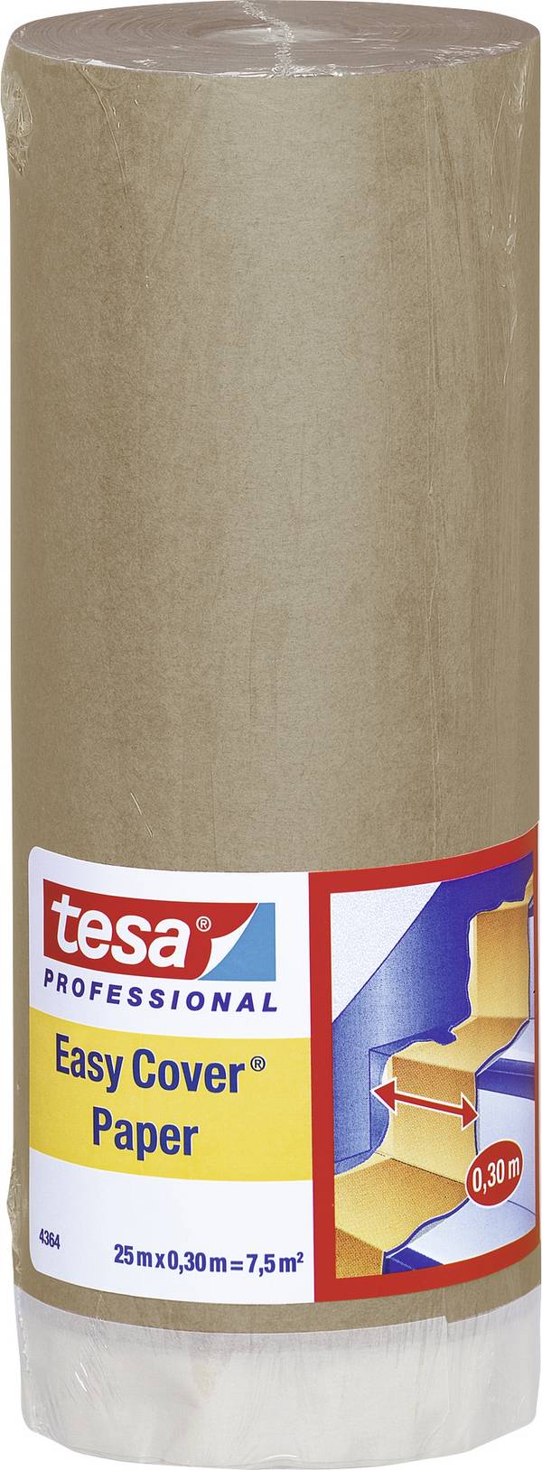 tesa  04364-00002-01 Abdeckpapier tesa Easy Cover® Hellbraun (L x B) 25 m x 30 cm 1 St.