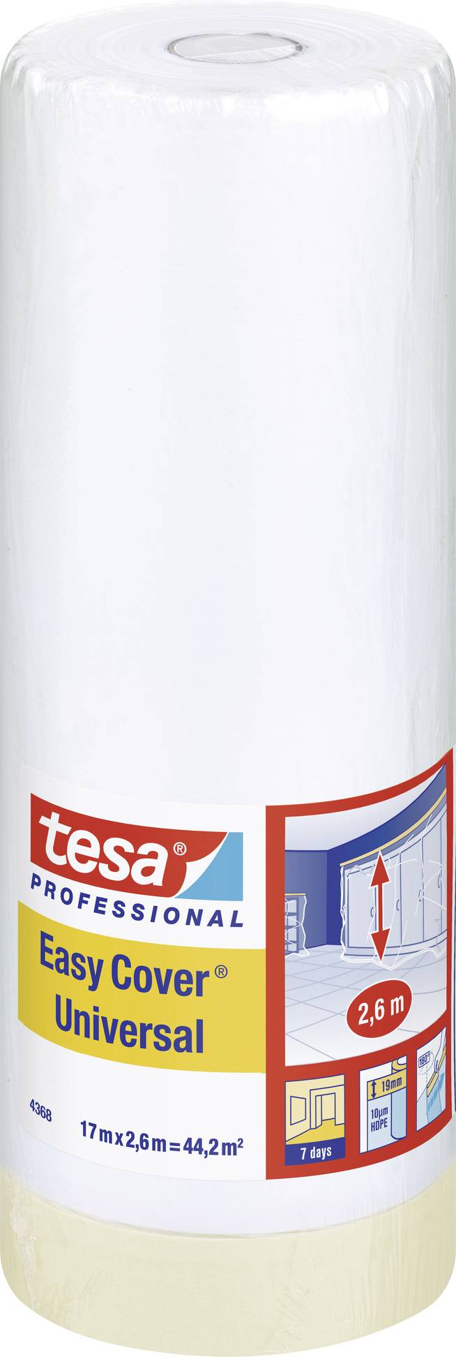 TESA 04368-00007-03 Abdeckfolie tesa Easy Cover® Hellbraun (L x B) 17 m x 2.6 m 1 St.