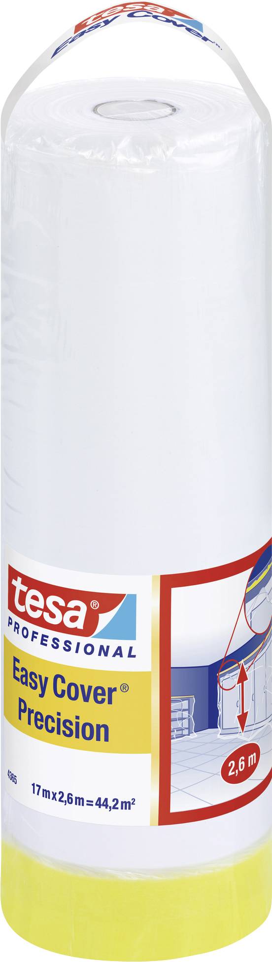 TESA 04365-00003-01 Abdeckfolie tesa Easy Cover® Transparent (L x B) 17 m x 2.6 m 1 St.