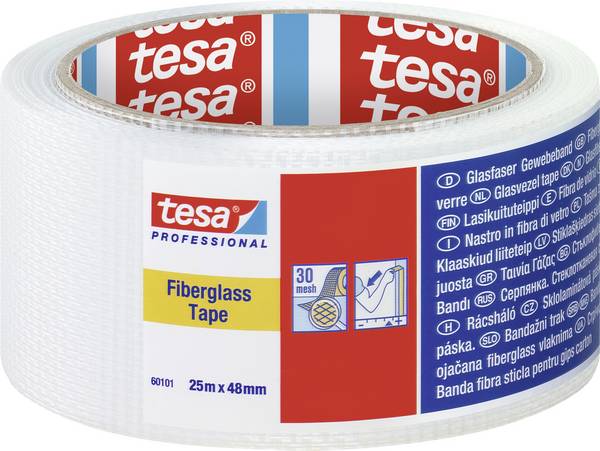 tesa  60101-00000-00 Gewebeklebeband tesa® Professional Weiß (L x B) 25 m x 48 mm 1 St.