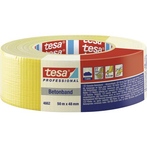 tesa 04662-00199-00 Gewebeklebeband tesa® Professional Gelb (L x B) 50 m x 48 mm 1 St.