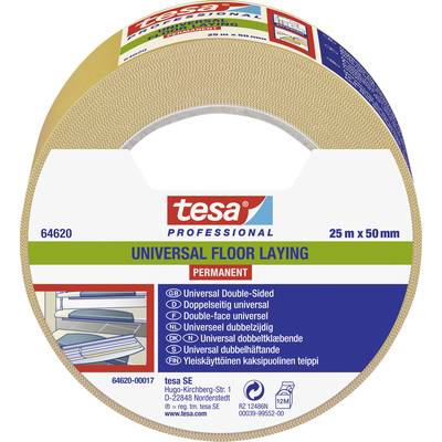 tesa UNIVERSAL PERMANENT 64620-00017-11 Verlegeband tesa® Professional Weiß (L x B) 25 m x 50 mm 1 St.