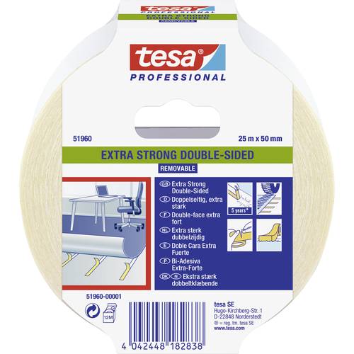 Thumbnail - tesa EXTRA STRONG 51960-00001-11 Verlegeband tesa® Professional Transluzent (L x B) 25 m x 50 mm 1 St.