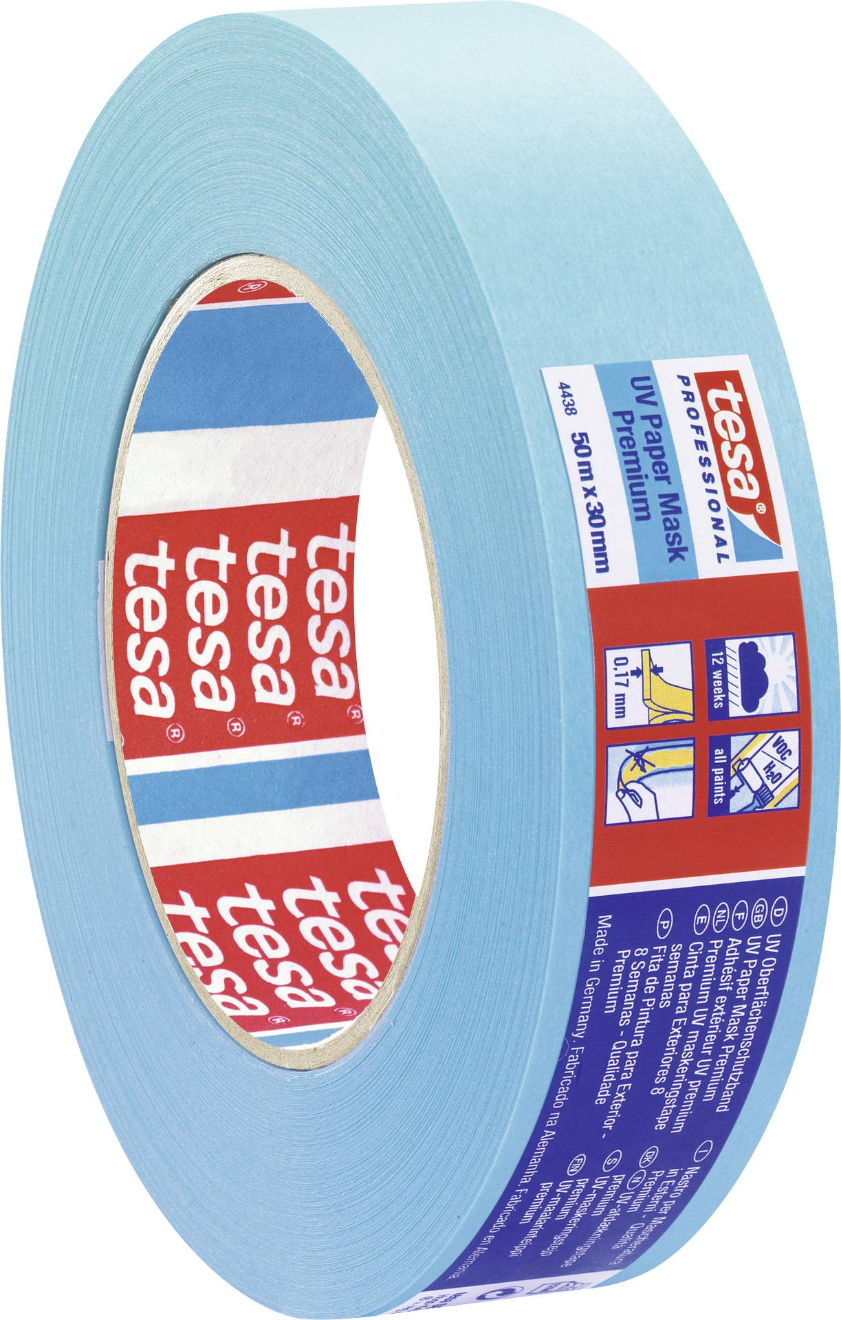 tesa PREMIUM 04438-00057-02 Kreppband tesakrepp® Blau (L x B) 50 m x 30 mm 1 St.-1