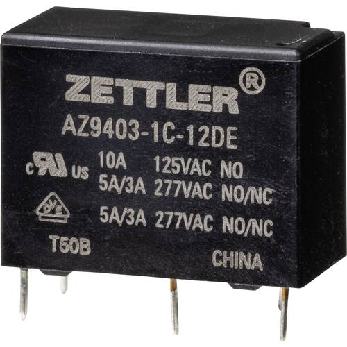 Zettler Electronics AZ9403-1C-12DE Powerrelais 12 V/DC 5 A 1 St.