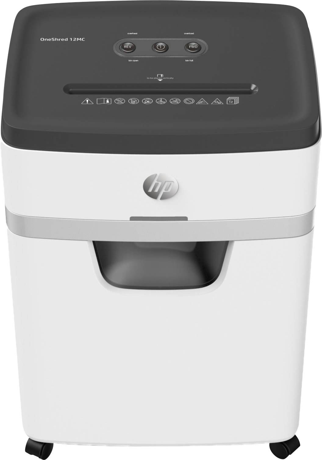 HP OneShred 12MC Aktenvernichter 12 Partikelschnitt 4 x 35 mm 23 l Vernichtet auch Büroklammern, Heftklammern, Kreditkar-1