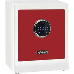 Image of Basi 2020-0000-ROTW mySafe Premium 350 Möbeltresor Zahlenschloss, Fingerabdruckschloss Weiß-Rot