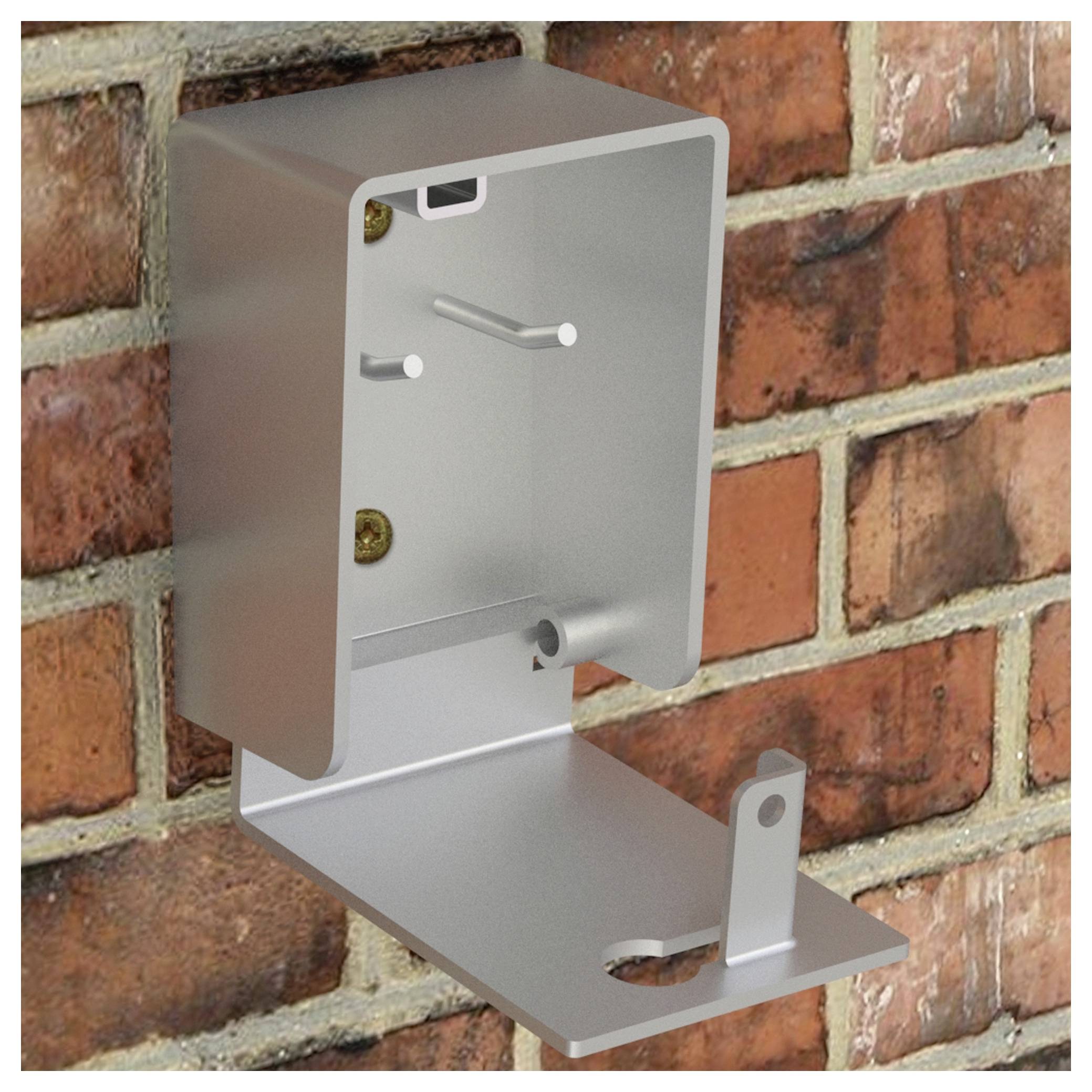 Eingebauter Einbaustrahler mit metallischer Oberfläche, warmweiße Lichtabgabe. Verpackung zeigt 3er-Pack, geeignet für Innenbeleuchtung, 3x4,9W.