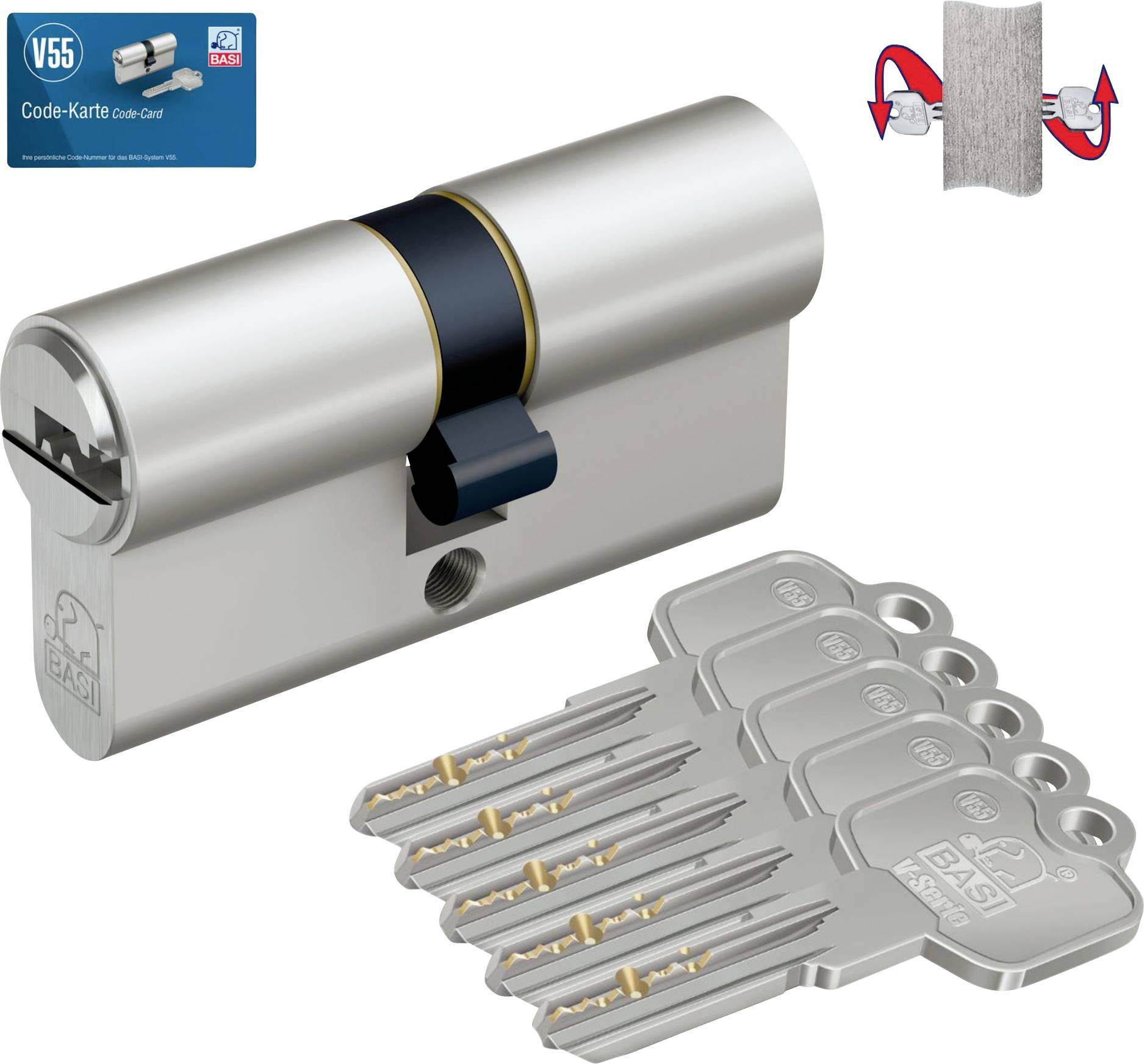 Basi VB5200-0530 Profil-Doppelzylinder 35 / 60mm