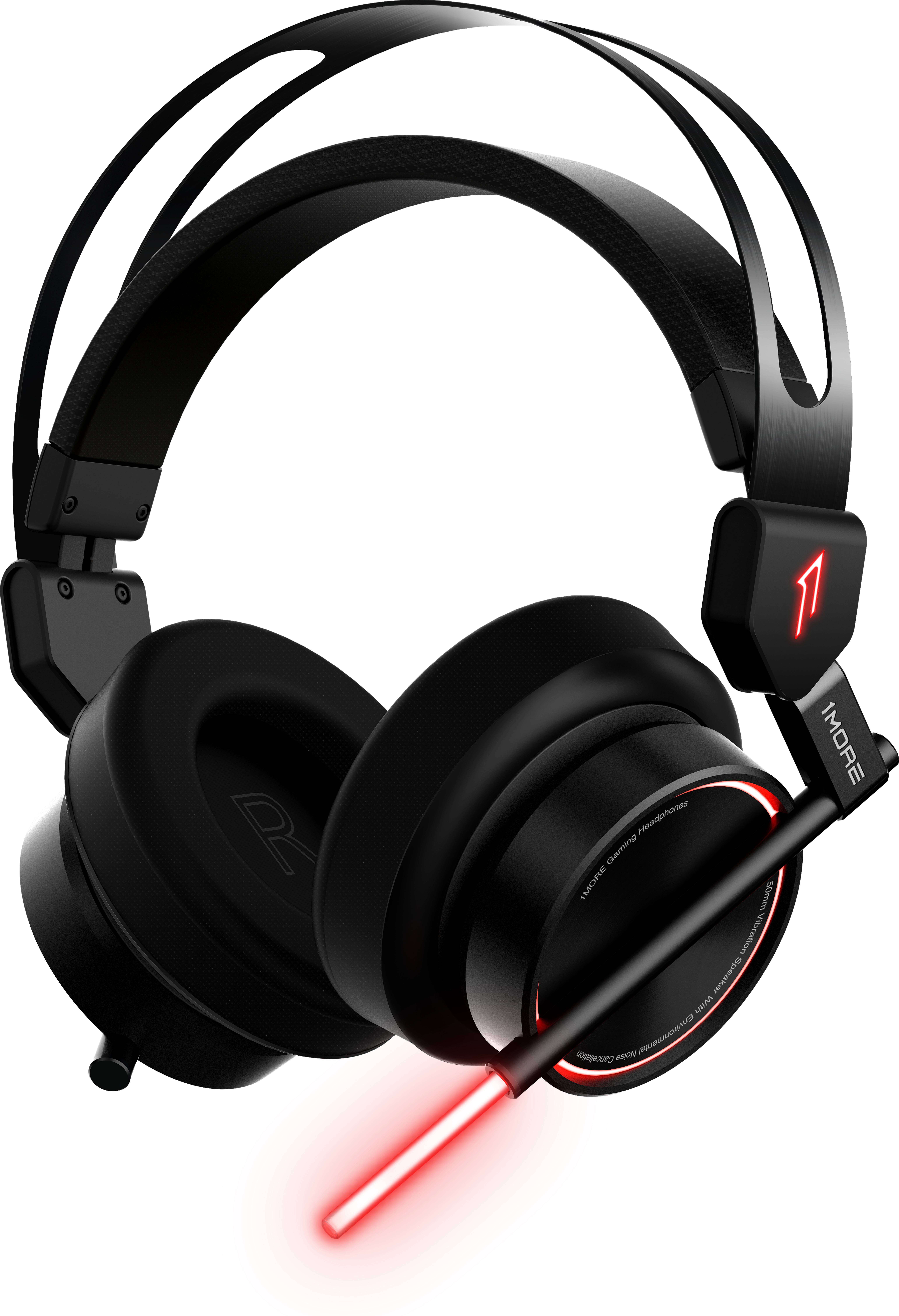 1more H1005 Over Ear Headset kabelgebunden 7.1 Surround Schwarz Mikrofon-Rauschunterdrückung, Noise Cancelling Gaming-0