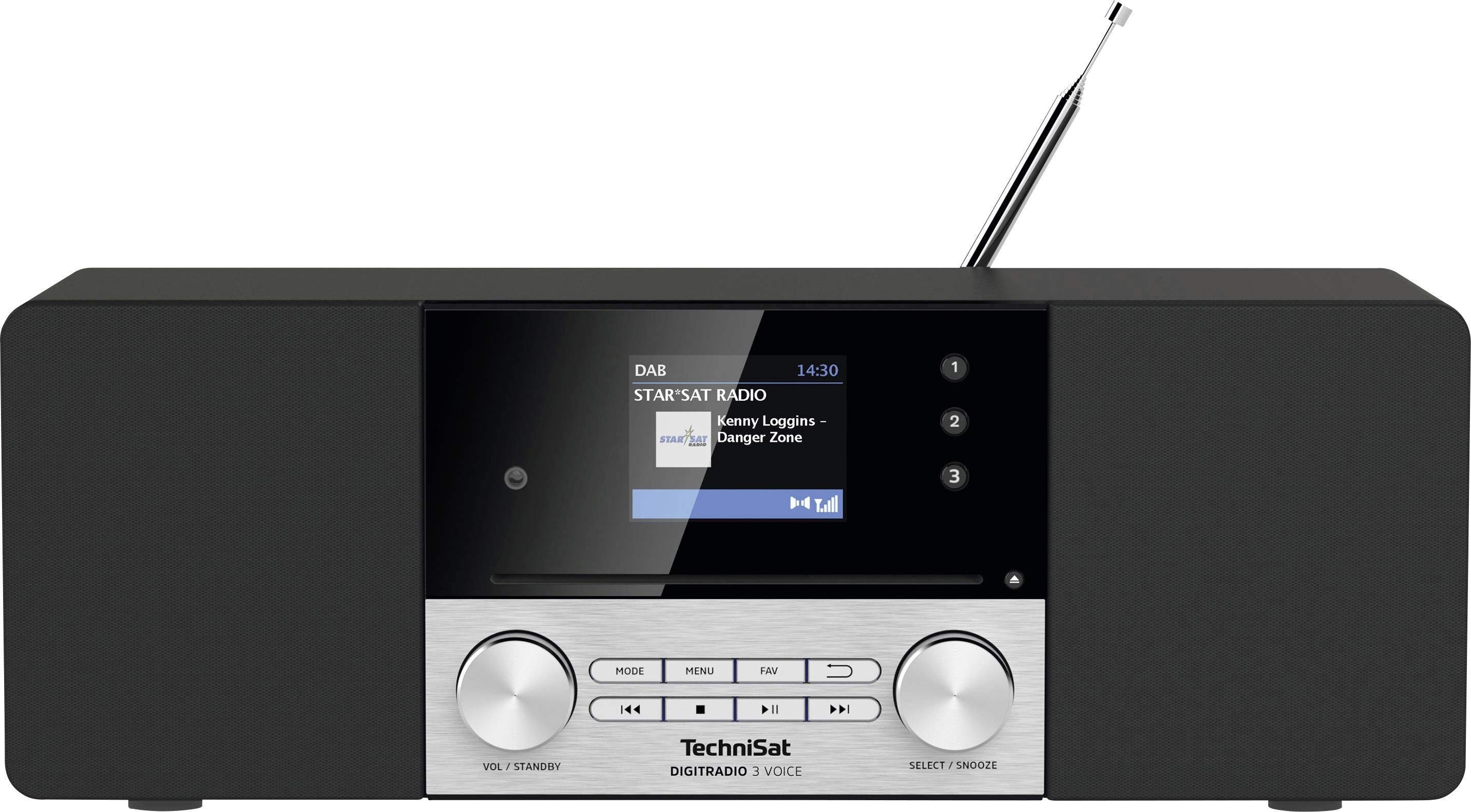 TechniSat DIGITRADIO 3 VOICE Tischradio DAB+, UKW AUX, CD, USB  Akku-Ladefunktion, Barrierefrei, Inkl. Fernbedienung, We kaufen