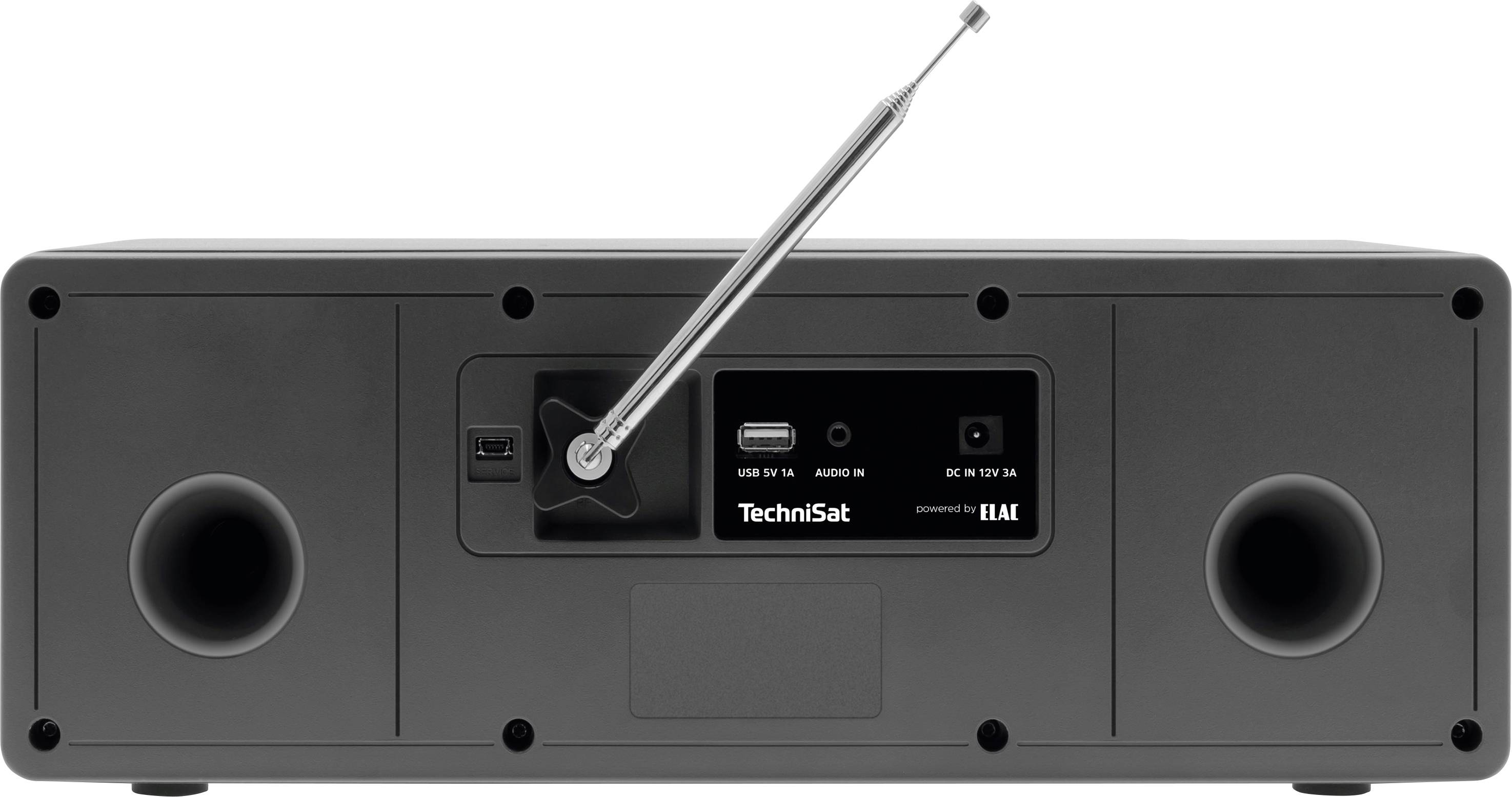 TechniSat DigitRadio 3 VOICE - Audiosystem - 2 x 10 Watt - Schwarz - Silber-2