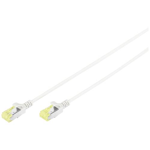 Digitus DK-1624-A-100S RJ45 Netzwerkkabel, Patchkabel CAT 6a U/FTP 10.00 m Grau Geschirmt, Halogenfrei, doppelt geschirm...