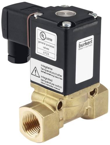 Bürkert Membranventil 281001 290 230 V G 1/2 Nominel dimension 12 mm Tvangsstyret 1 stk