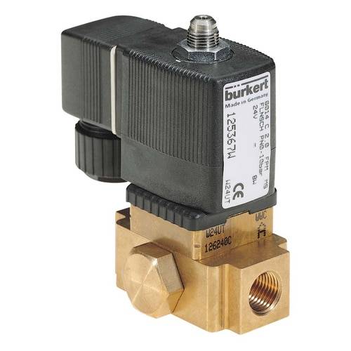 Bürkert Hubankerventil 125367 6014 24 V Flansch, G 1/8 Nennweite (Details) 2 mm Direktwirkend 1 St.