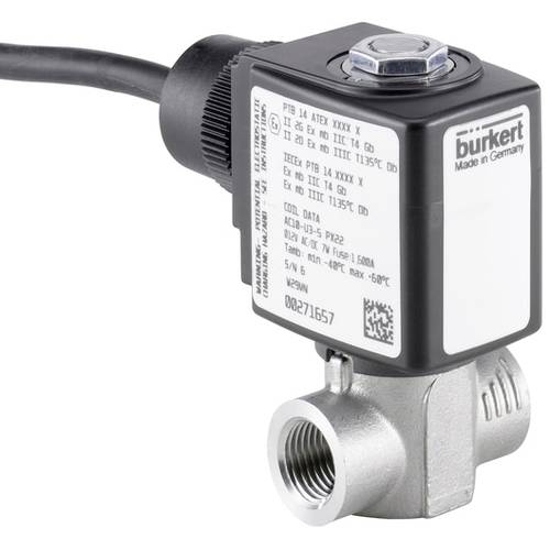 Bürkert Kolbenventil 380820 6240 24 V G 1/2 Muffe Nennweite (Details) 12 mm Ruhestellung geschlossen 1 St.