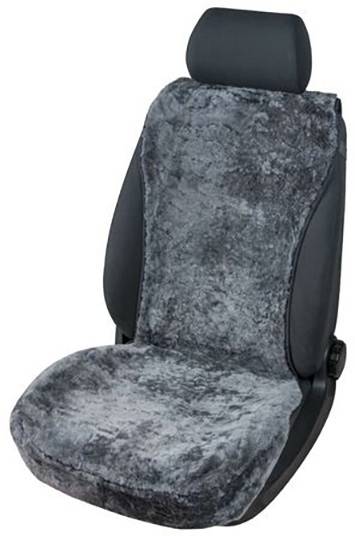 Položka na sedák HP Autozubehör Lammfell Sitzaufleger Anthrazit 19759, sedadlo spolujezdce, sedadlo řidiče, antracitová