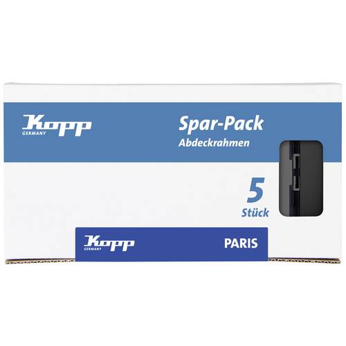 Kopp Rahmen Abdeckung Paris Schwarz (matt) 402550011 1 St.