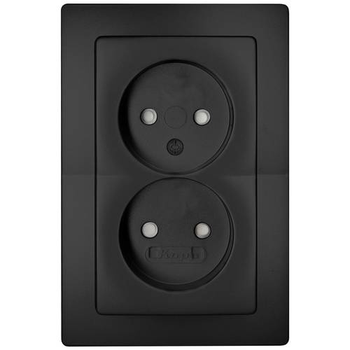 Kopp Einsatz Steckdose Paris Schwarz (matt) 944750081 1 St.