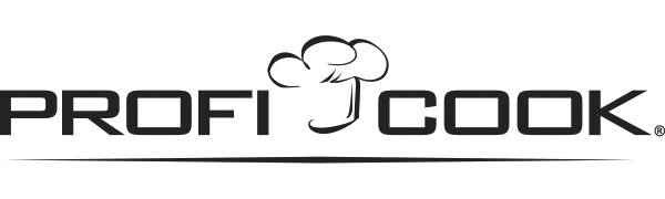 Logo der Marke 'Profi Cook' mit einem stilisierten Kochmützensymbol über dem Wort 'Profi'.
