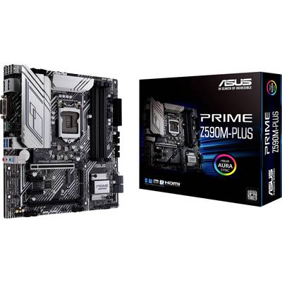 Asus PRIME Z590M-PLUS Mainboard Sockel (PC) Intel® 1200 Formfaktor (Details) ATX Mainboard-Chipsatz Intel® Z590