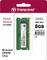 'Transcend DDR4 SO-DIMM 8GB RAM-Modul, 2666 MHz' auf einer Verpackung, zeigt Spezifikationen und Barcode des Produkts.