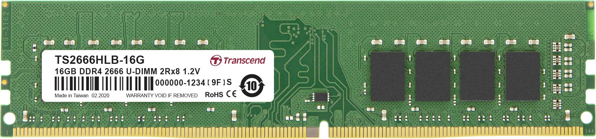 Transcend - DDR4 - Modul - 16 GB - DIMM 288-PIN-0