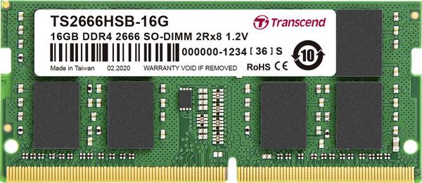 Transcend - DDR4 - Modul - 16 GB - SO DIMM 260-PIN