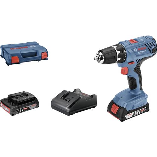 Bosch Professional GSR 18V-21 06019H100A Akku-Bohrschrauber 18 V 2.0 Ah Li-Ion inkl. 2. Akku, inkl. Koffer, inkl. Ladege...