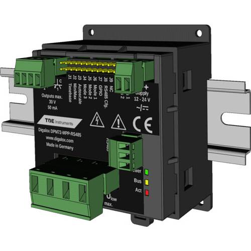 TDE Instruments Digalox DPM72-MPPA-RS485-DIN Digitales Hutschienenmessgerät