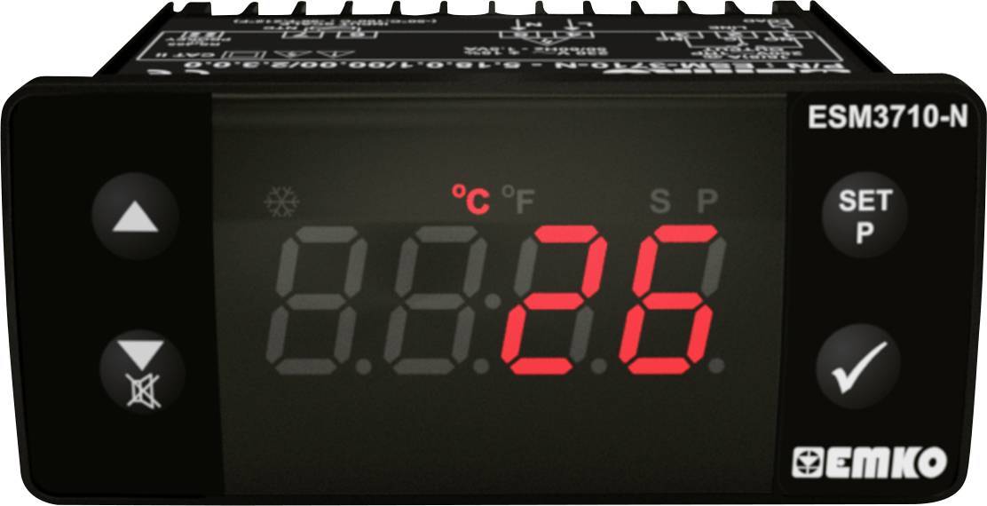 EMKO ESM-3710-N.8.05.0.1/00.00/2.0.0.0 2-Punkt-Regler Temperaturregler J 0 bis 800 °C Relais 16