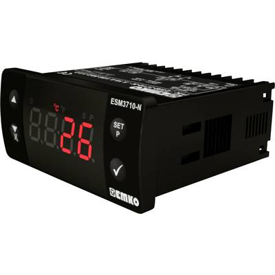 Ein digitales Temperaturregler-Display zeigt '26°C'. Modellnummer 'ESM3710-N' ist sichtbar. Gerät verwendet zur Temperaturregelung.