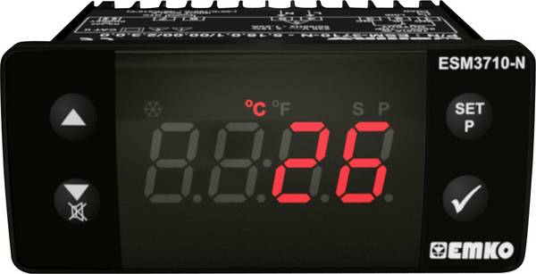 Emko ESM-3710-N.5.10.0.1/00.00/2.0.0.0 2-Punkt-Regler Temperaturregler K 0 bis 999 °C Relais 16 A (L x B x H) 65 x 76 x 35 mm
