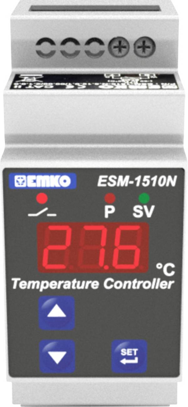 Emko ESM-1510-N.8.14.0.1/00.00/2.0.0.0 2-Punkt-Regler Temperaturregler Pt1000 -50 bis 400 °C Relais 5 A (L x B x H) 62 x 35 x 90 mm
