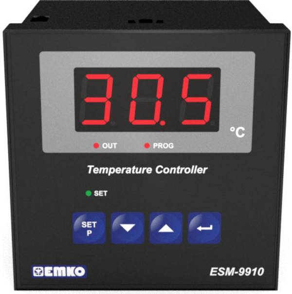Emko ESM-9910.2.03.0.1/01.00/2.0.0.0 2-Punkt-Regler Temperaturregler Pt100 -50 bis 400 °C Relais 7 A (L x B x H) 96 x 96 x 96 mm