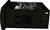 Ein schwarzes elektronisches Gerät mit Lüftungsschlitzen und Bedienelementen auf der Oberseite. Es wirkt industriell und kompakt.
