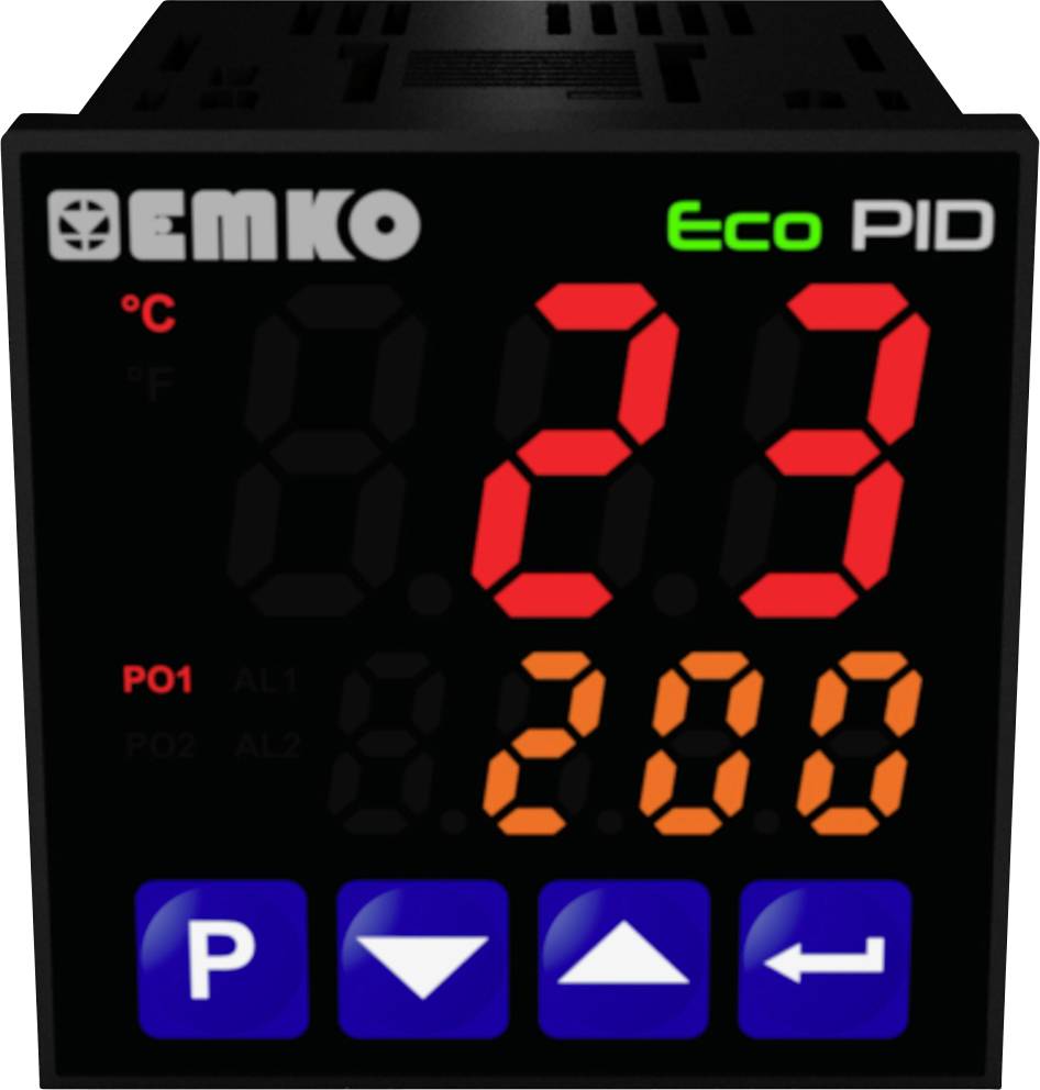 Termostat Emko ecoPID.4.6.2R.S.485, typ senzoru Pt100, J , K, R , S , T , L , -199 do +999 °C, relé 5 A, SSR