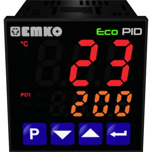 Emko ecoPID.4.5.1R.S.0 Temperaturregler Pt100, J, K, R, S, T, L -199 bis +999 °C Relais 5 A, SSR (L x B x H) 90 x 48 x 4...