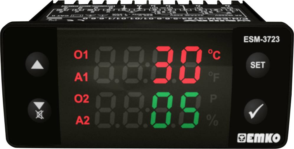 EMKO ESM-3723.2.1.5.0.1/01.01/1.0.0.0 2-Punkt und PID Regler Temperaturregler Pt100 0 bis 100 °