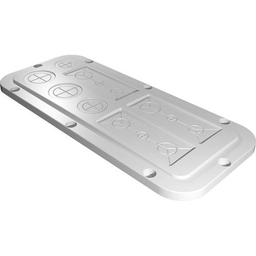 Rittal AX 2562.200 2562200 Flanschplatte (L x B) 149 mm x 339 mm Kunststoff Grau 1 St.