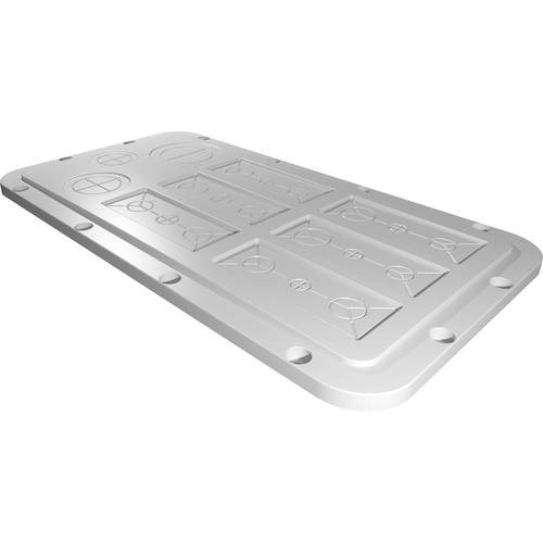 Rittal AX 2566.200 2566200 Flanschplatte (L x B) 221 mm x 401 mm Kunststoff Grau 1 St.