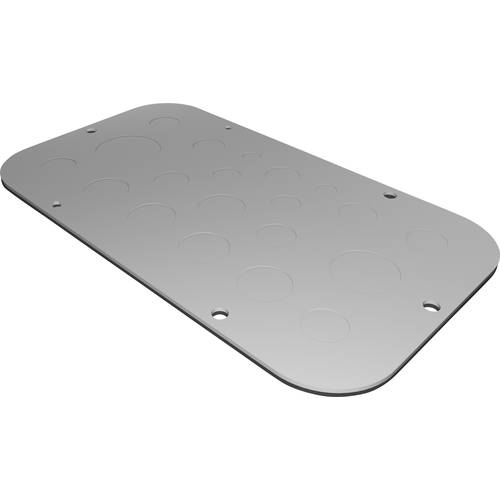 Thumbnail - Rittal AX 2571.100 Flanschplatte (L x B) 149 mm x 256 mm Stahlblech Grau 1 St.