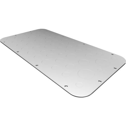 Rittal AX 2577.100 2577100 Flanschplatte (L x B) 221 mm x 436 mm Stahlblech Grau 1 St.