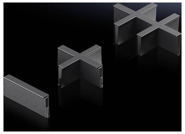 Rittal AX 2582.100 2582100 Flanschplatte Kunststoff Schwarz 5 St.